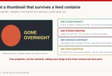 Anatomy of a thumbnail that survives a feed: one subject, one emotion, one contrast and one open question