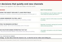 Four decisions that end new channels, each paired with what to do instead