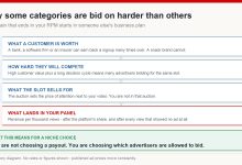 Four-step diagram showing how advertiser customer value leads to auction competition, then to the price of an ad slot, and finally to the RPM figure a creator sees