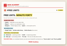 BANI Academy card: where free AI video tools stop, the three with no catch, and four kinds of wall with their detours