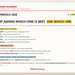 BANI Academy card: five AI assistants described by shape rather than rank, the catch attached to each, and a five-day test